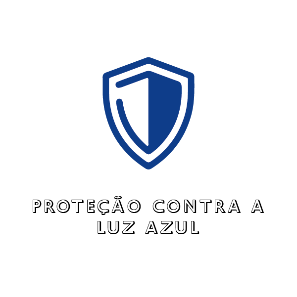 imagem de escudo representando proteção contra luz azul- fhocus gamer lens